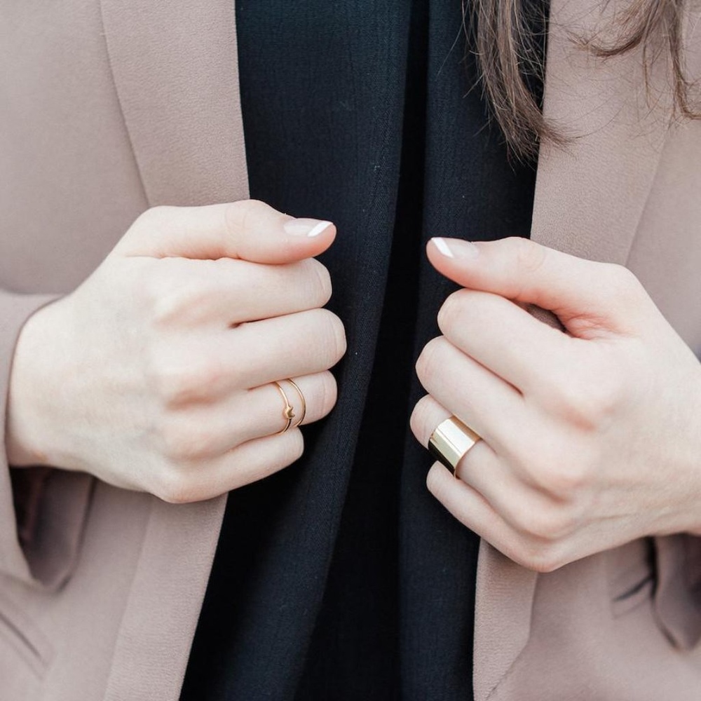 HoneyCat Rose Gold Wrap Ring - Picture 3 of 6